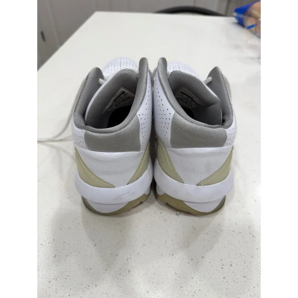 Jordan Mens White Perforated Basketball Shoes‎ Size 11